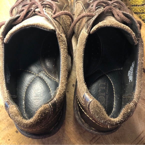 Born Shoes Womens 8.5 M Melissa Low top Sneaker Brown Leather Lace Up. - Picture 5 of 13